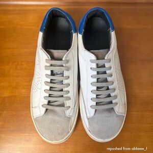 P448 John White and Royal Blue Sneakers